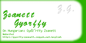 zsanett gyorffy business card